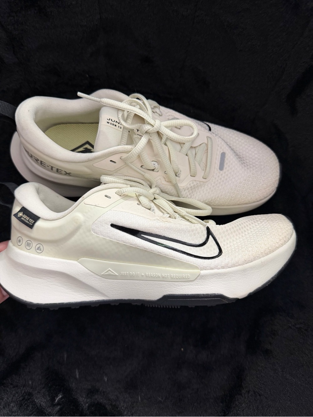 Nike Off-White/Black Gore-Tex Running Shoes